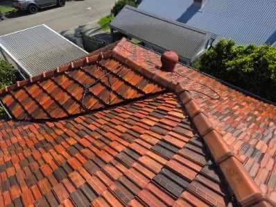 Completed tile roof restoration, Coburg