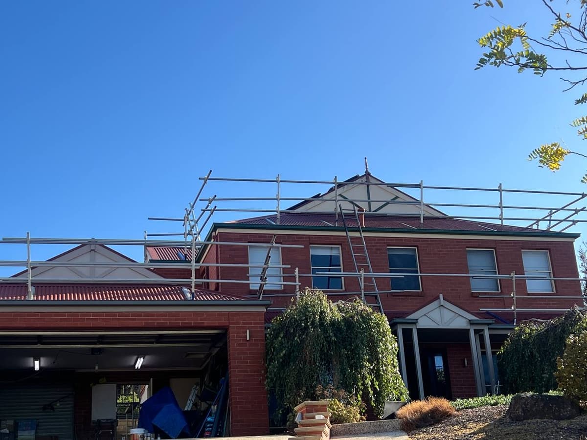 Large two-storey home tile roof restoration Geelong – Skyways Roofing