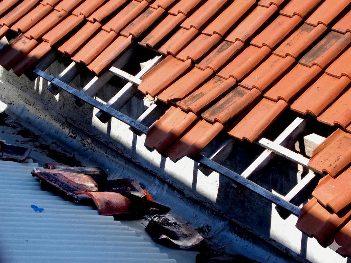Aging roofing materials breaking down in Sunbury
